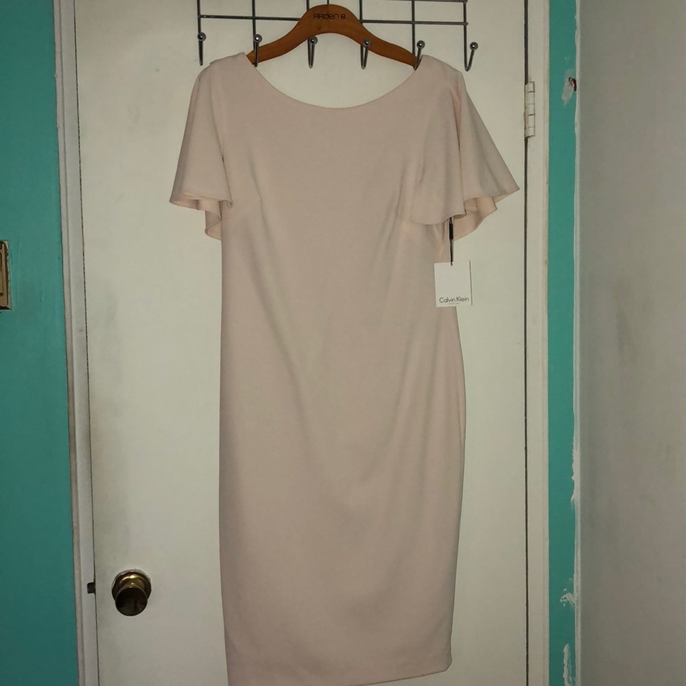 Blush Calvin Klein knee length dress